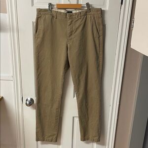 J. Crew broken in tan khaki casual work pants men’s size 36X34